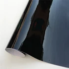 Ультраглянцевая виниловая пленка пианино, черная глянцевая самоклеящаяся виниловая пленка без пузырьков для консоли, компьютера, ноутбука
