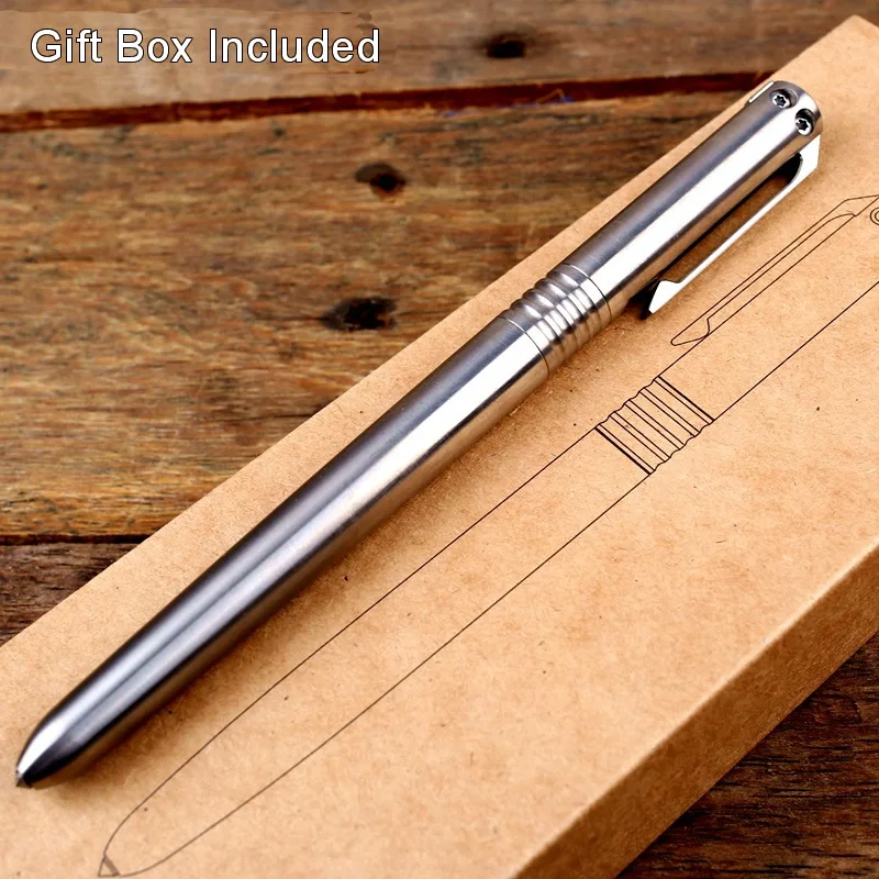 Новая титановая тактическая ручка 2 в 1 авторучка с чернилами для самозащиты