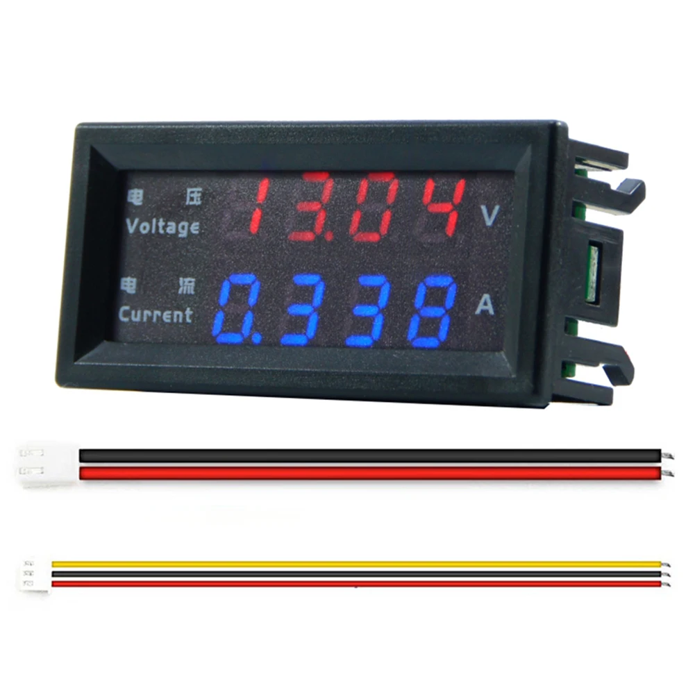 M4430 DC 100V 200V 10A Digital Voltmeter Ammeter 4-Digit 0.28 inch LED Display Voltage Volt Amp Tester Panel Meter