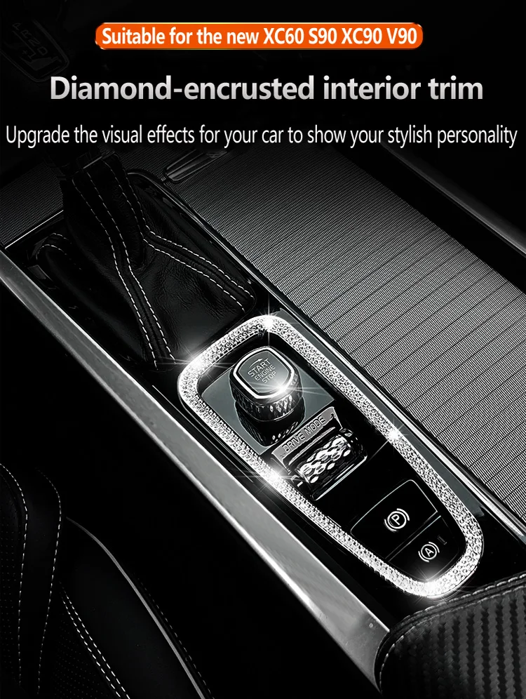Автомобильные аксессуары ручной тормоз Алмазная декоративная рамка для Volvo S90 v90-/ xc60/- xc90