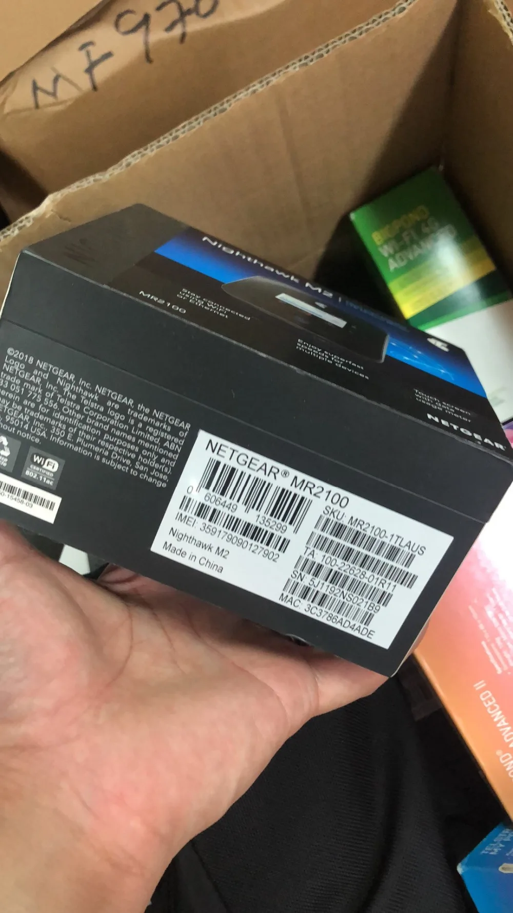 Разблокированный Netgear Nighthawk M2 MR2100 cat20 4GX Gigabit 4G 2 Гбит/с 5CA мобильный 2000 Мбит/с WiFi точка доступа+ 2 шт 5dai антенны