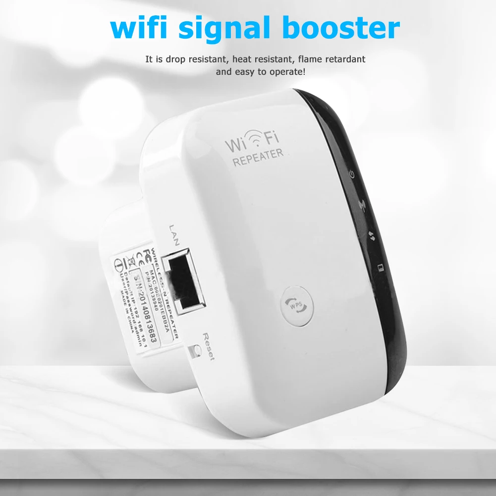 

300M Wifi Repeater Booster Wireless Range Extender 2.4GHz Wi-Fi Signal Amplifier Antenna Signal Booster Access Point