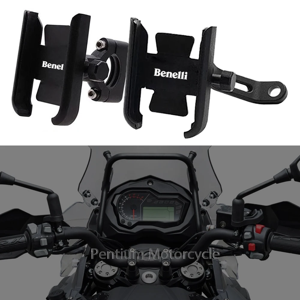 

Motorcycle Accessories Phone Holder GPS Stand Navigation Bracket For Benelli TRK 502 502X TNT125 300 600 Leoncino 250 500