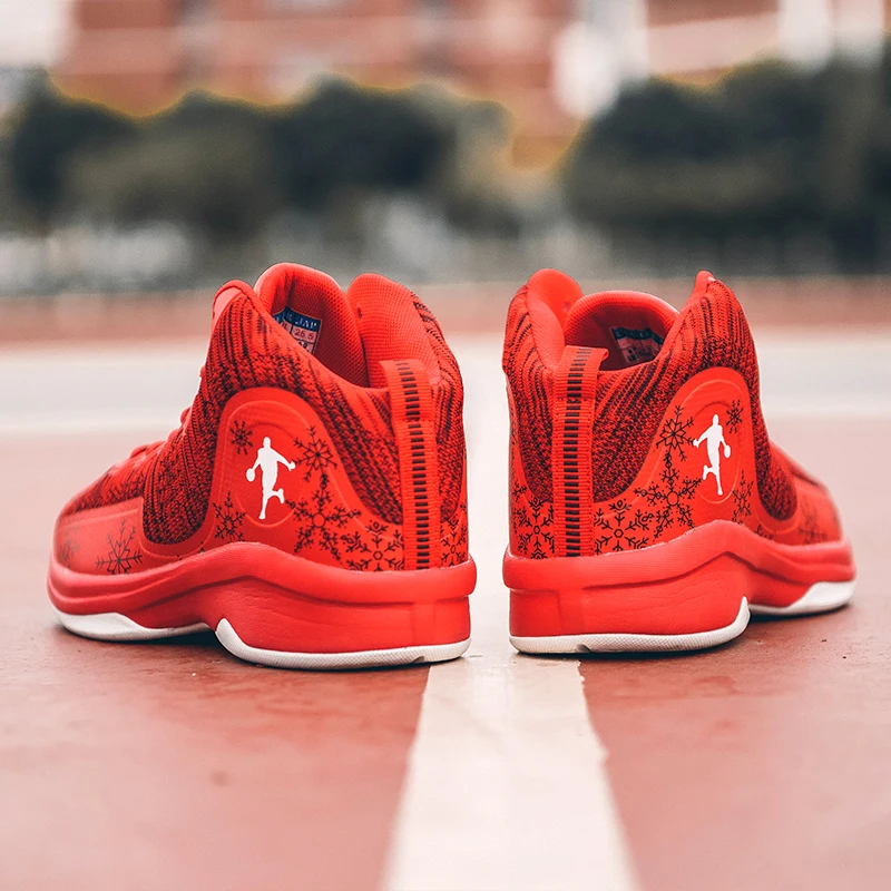Баскетбольные кроссовки для мальчиков jordan высокие сетчатые дышащие детские