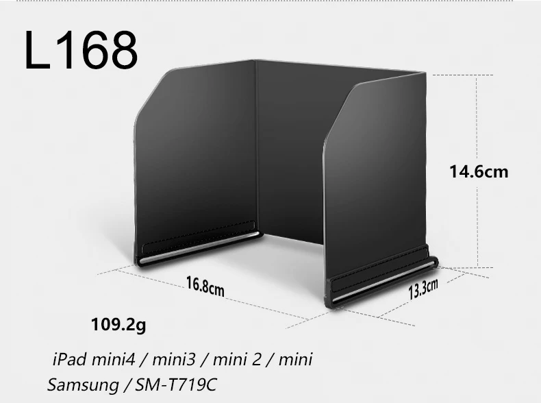 L168(for 7.9in) 4,7 5,5 7,9 9,7 в солнцезащитный козырек для планшет Sunshade крышка контроллера для DJI Mavic Pro Platinum Air Mavic 2 DJI Spark Phantom 4 3 Inspire 1 - Цвет: L168(for 7.9in)