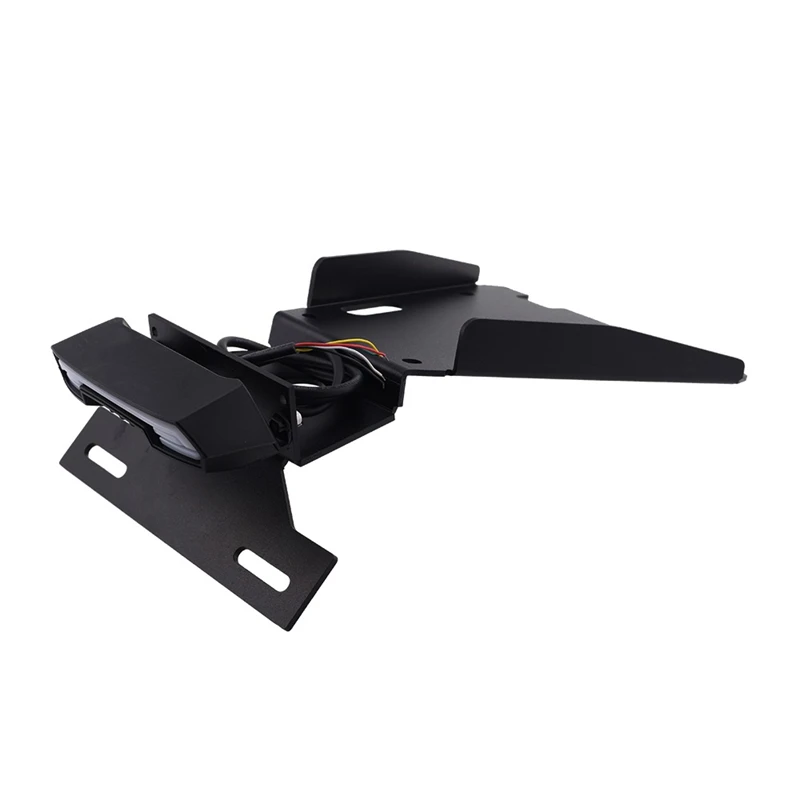 

Motorcycle License Plate Holder LED Tail Light Turn Signal Blinker Lamp for BMW R NineT 14-21 Scrambler Pure 16-21