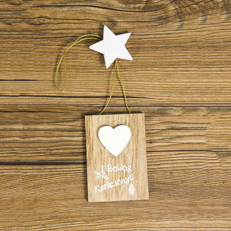 Рождественские деревянные декорации рождественские буквы каракули Маленькая