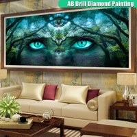 diy diamond painting ab drill fantasy abstract trees full squareround diamont embroidery wall art mosaic large size home decor