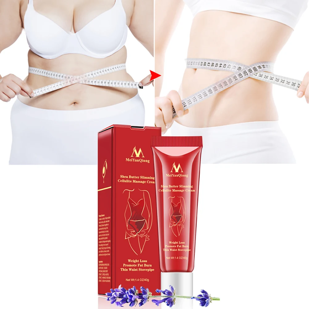 

MeiYanQiong Lose Weight Slimming Cellulite Massage Cream Health Promote Fat Burn Thin Waist Body Lifting Nourishing Serum 40g