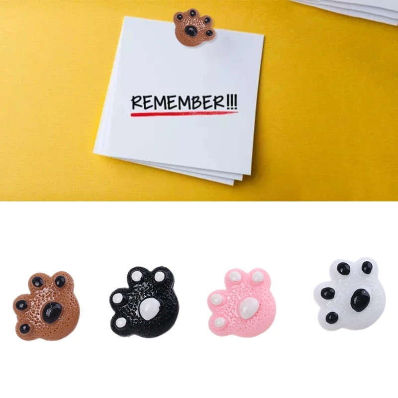 

25pcs Bear Cat Paw Thumbtack Pushpin Cork Board Pins DIY for Art Photo Message Wall Decorative School Office Supplies