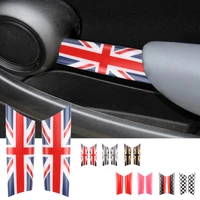 2pcs interior door handle decals covers for mini cooper r55 r56 r57 r58 for mini clubman r55 r56 car styling accessories sticker