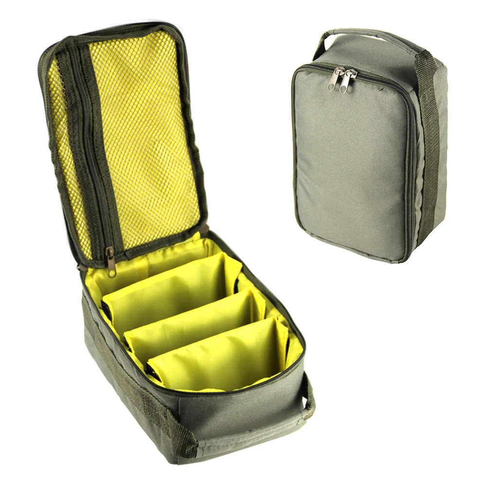 

Fishing Bait Package Fishing Reel Bag 4th Floors Double Zipper Outdoor Storage Container HA