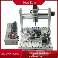 cnc diy 3axis mini milling machine 3040 4axis 5axis full metal cnc engraving machine 300400mm 5axis cnc router