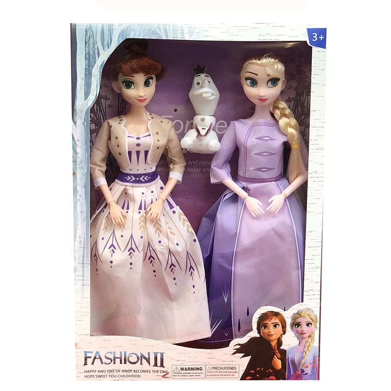 3 шт./компл. Disney Cartoon 30 см Frozen 2 Doll принцесса Анна детские плюшевые игрушки для