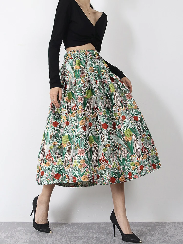 Женская юбка-пачка с цветочной вышивкой трапециевидной формы - купить по