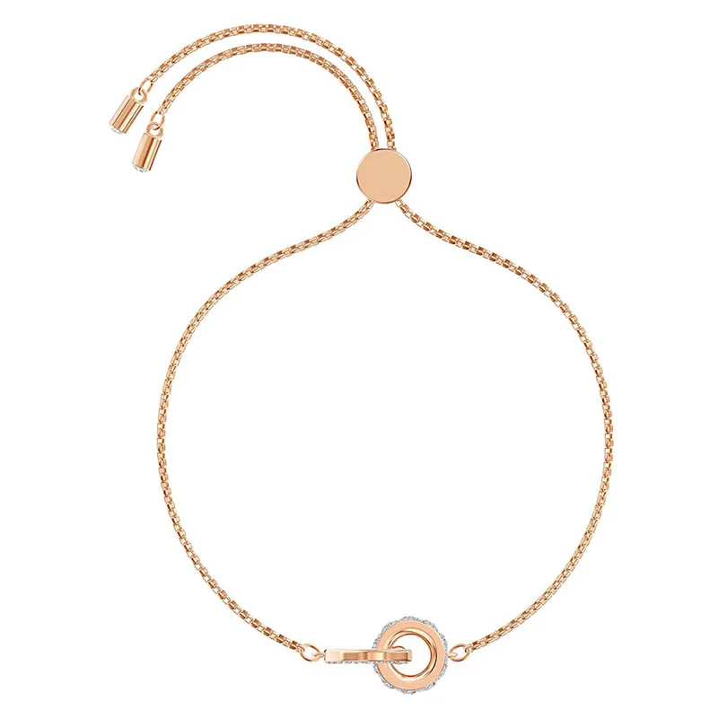 

SWA 2019 Fashion New Style Further Bracelet Elegant Simple Interlocking Rose Gold Lady Send Girlfriend Romantic Gift