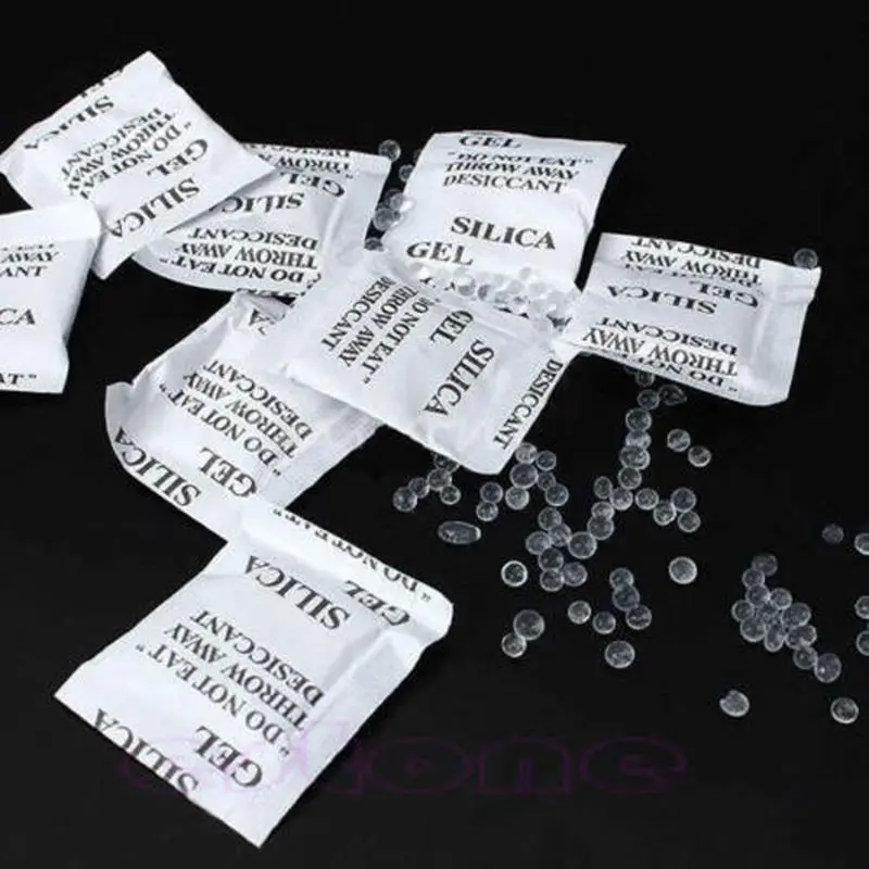 

100 Packets/set Lot Silica Gel Sachets Desiccant Pouches Drypack Ship Drier