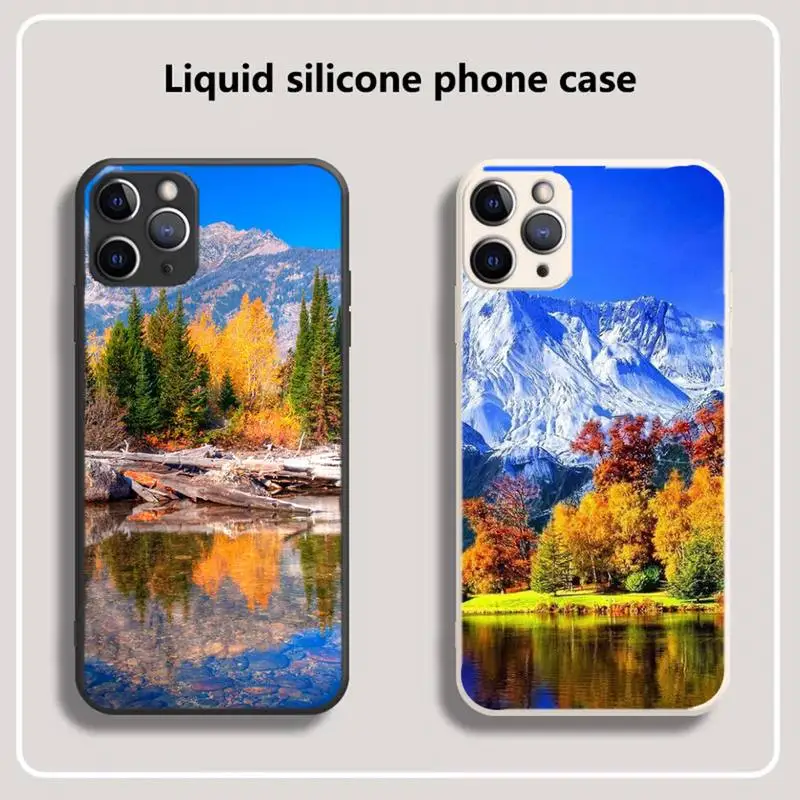 

natural scenery lake Phone Case for iPhone 13 12 11 mini pro XS MAX XR 8 7 6 6S Plus X 5S SE 2020