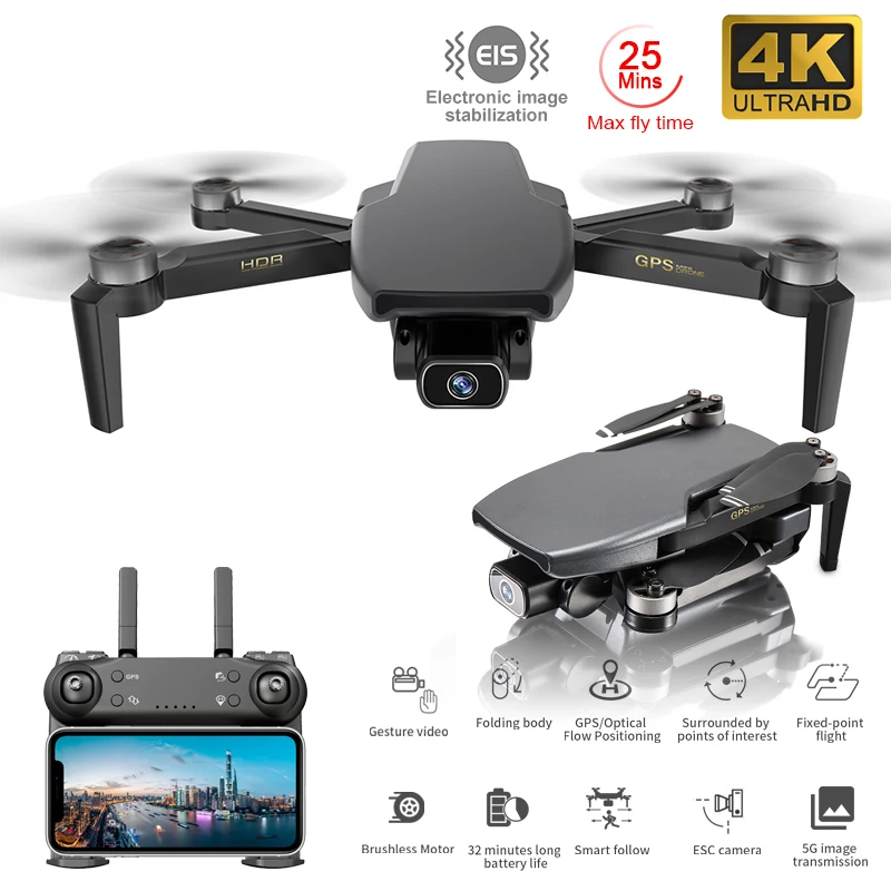 

Дрон SG108 с GPS, Wi-Fi, FPV, 4K, HD, двойная камера