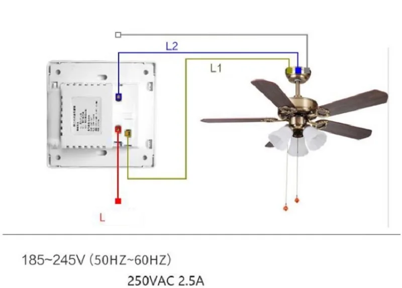 Настенный выключатель люстра вентилятор 86 контроллер скорости вентилятора