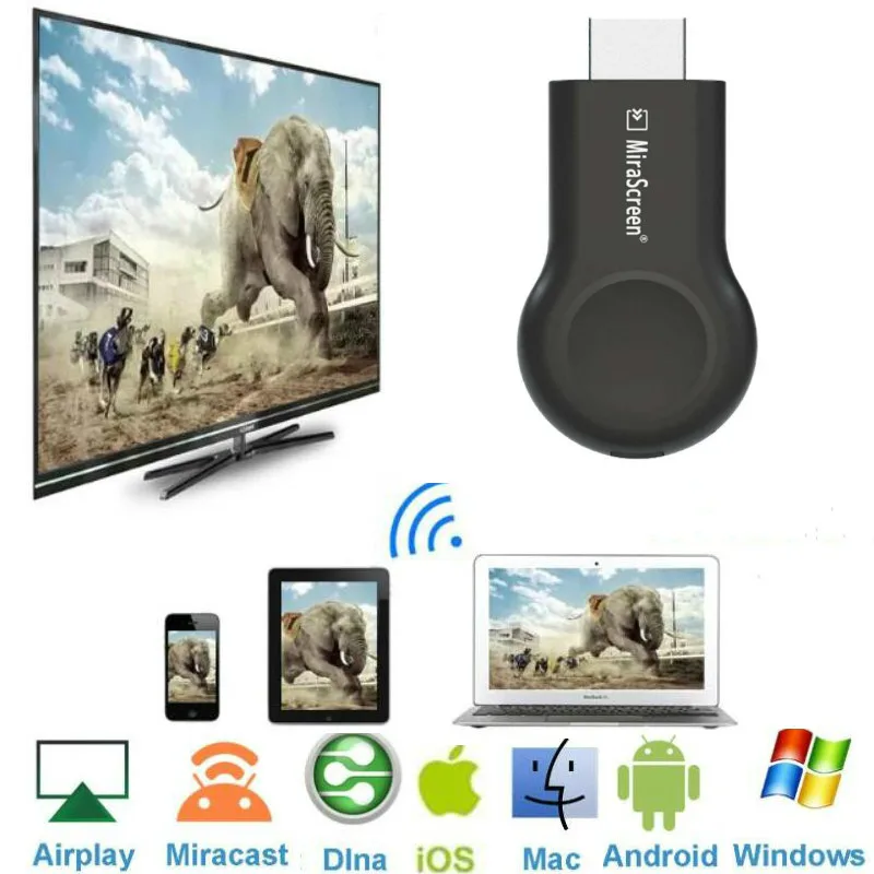 Wi Fi адаптер Anycast Miracast DLNA AirPlay совместимый с HDMI ТВ Стик приемник зеркальным экраном