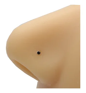 Пирсинг носа из серебра 1,0 пробы, 925 мм