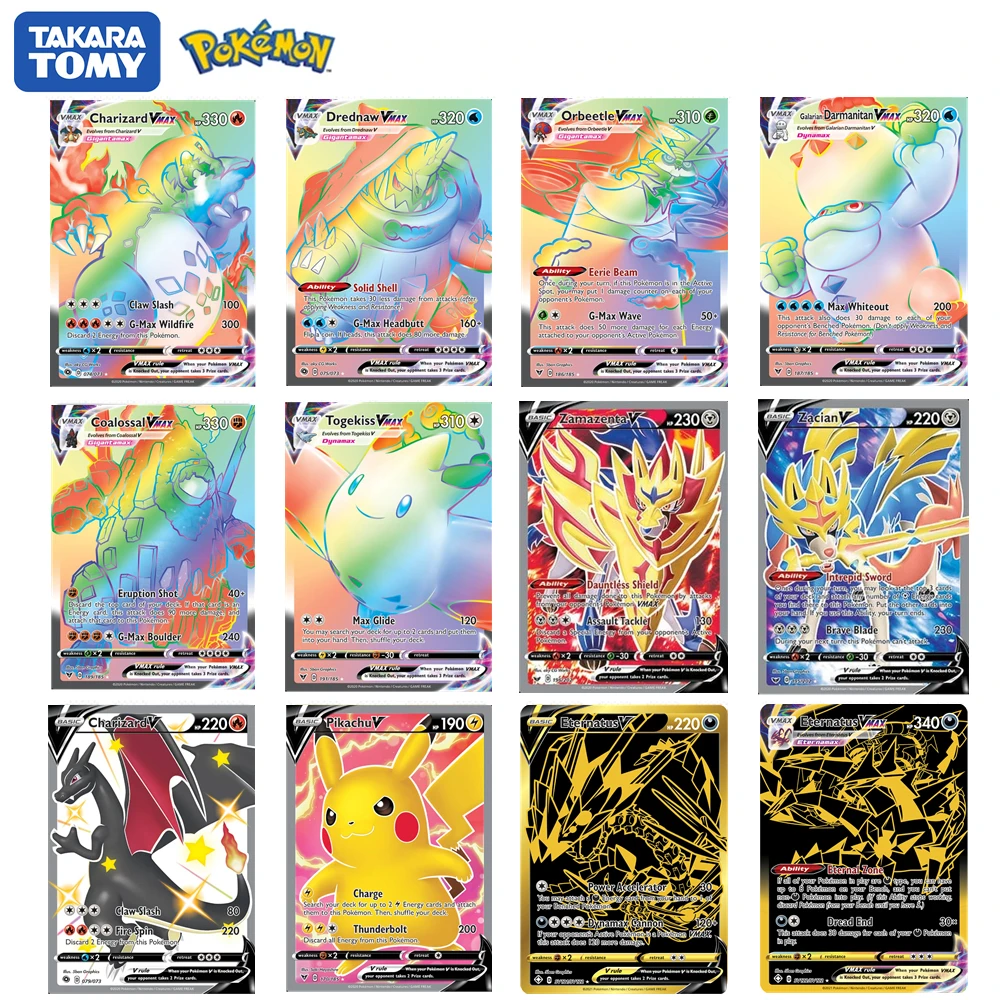 

324Pcs Pokemon TCG Card Pokémon Card English Pocket Monster Games English Trading Card Evolution Gx Ex Vmax TOMY GO TOY GIFT