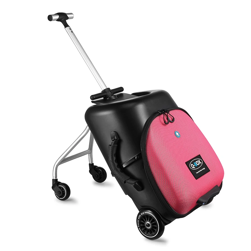 Pink 2019 Детский чемодан для скутера, сумка на колесиках для ребенка 2020pro - Цвет: Pink 2019