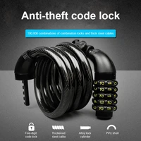 universal anti theft bicycle lock with code keyless password high security bike lock heavy duty for mtb outdoor cycling tools