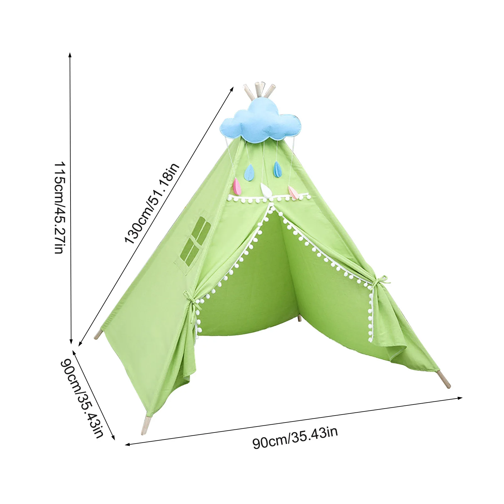 Портативные Детские палатки Детская мини палатка для игр вигвам из холста