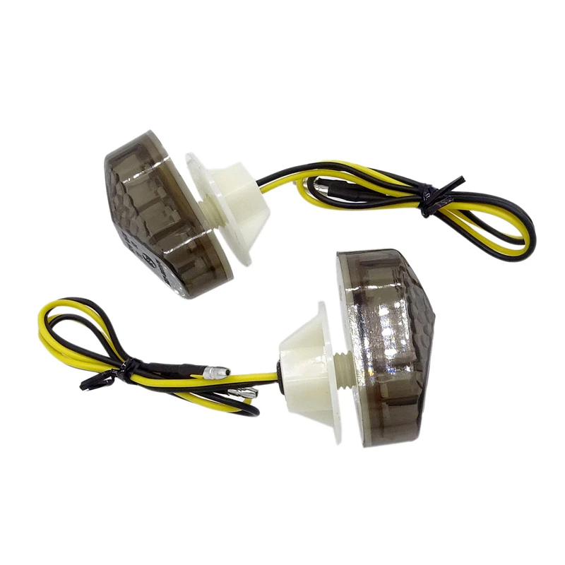 

Сверхъяркие Светодиодные поворотники с утопленным креплением, индикатор поворота для мотоцикла, сигнальная лампа для Kawasaki ZX6R/7R ZX9R ZX636 ZZR600 ...