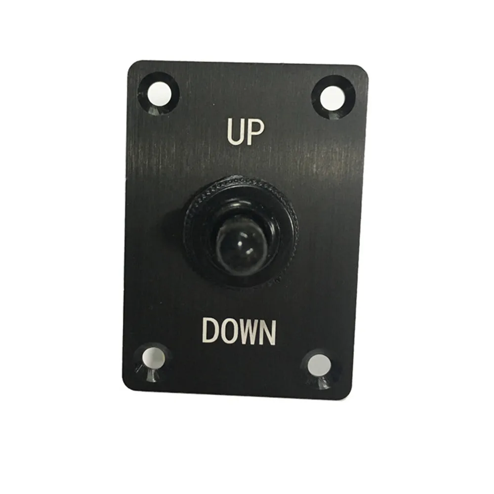 

Marine Boat Yacht Trim Tab 3-Way (On)-Off-(On) Momentary Toggle Switch with Aluminum Panel DC 12V