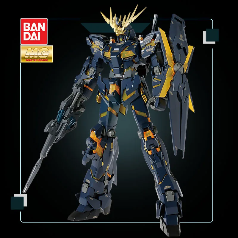 

Bandai Gundam Anime Action Figures Assembly Model MG 1/100 Unicorn No. 2 Killing Banshee Gundam Ver.Ka Card Version Ornaments