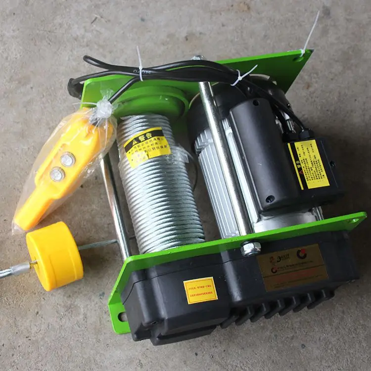 

1000KG 100M Wire rope hoist micro electric hoist electric hoist electric winch with Handle switch