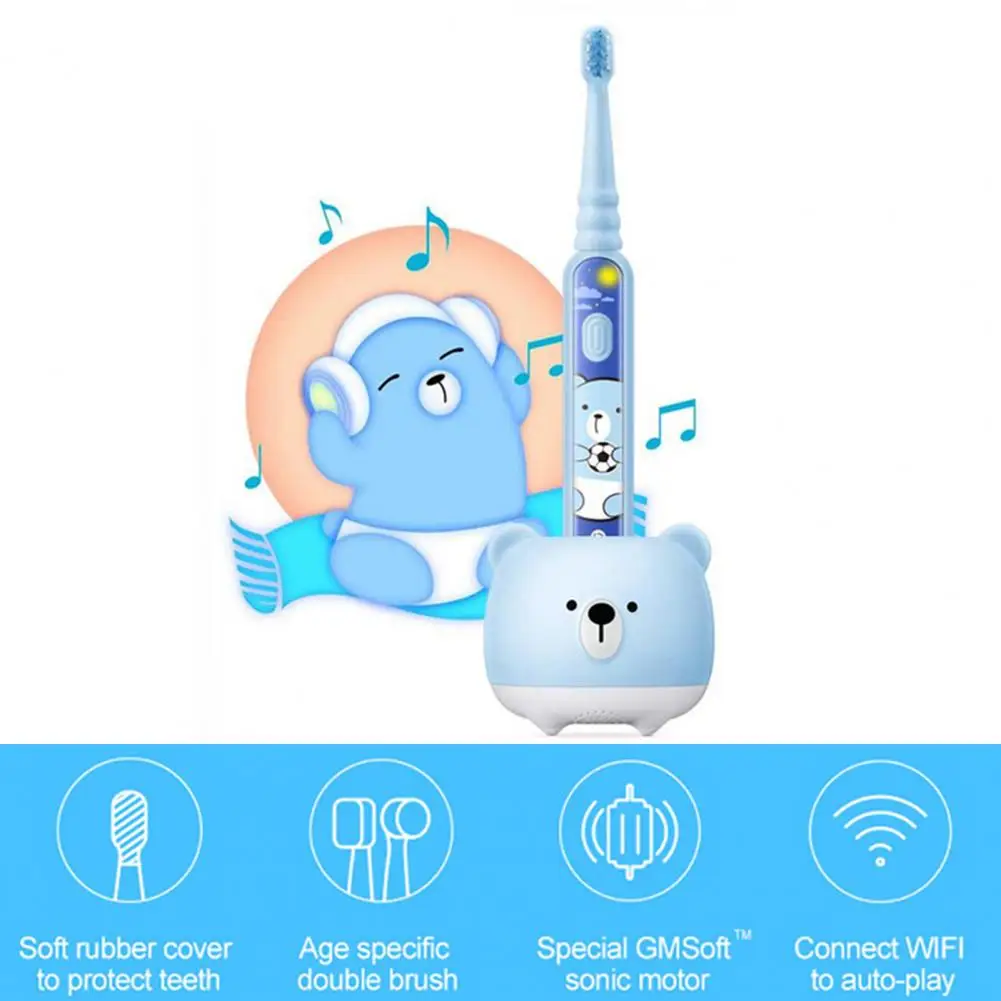 Kopen 1 Set Dr · Bei Elektrische Tandenborstel Cartoon Vorm Smart Sensor Zachte Haren Ultrasone Kid Automatische Voor Gift Elektrische Tandenborstel