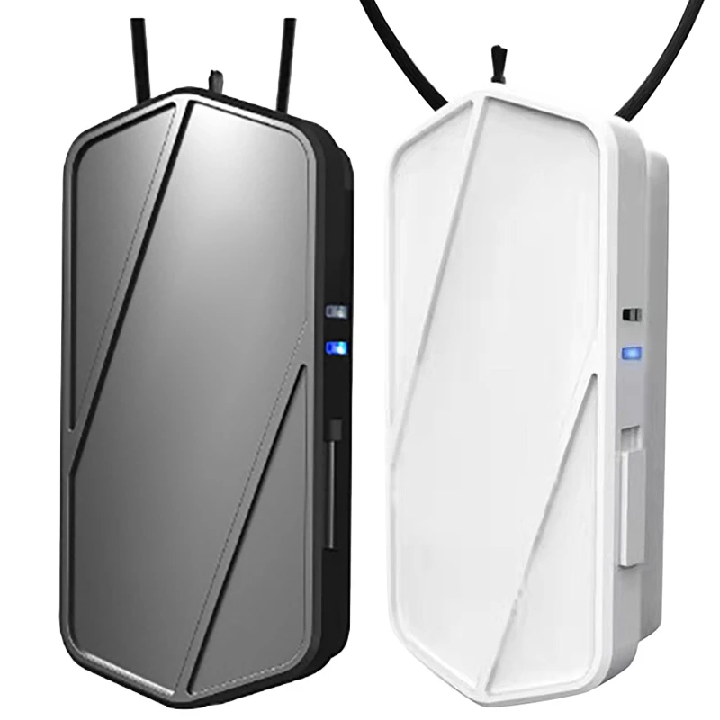 

2 Pcs Personal Wearable Portable Car Oxygen Bar 650MAH Battery Negative Ion Hanging Neck Air Purifier