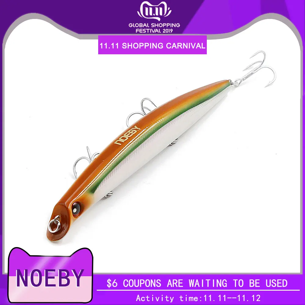 NOEBY NBL9029 плавающие гольян морские рыболовные снасти воблер твердая наживки