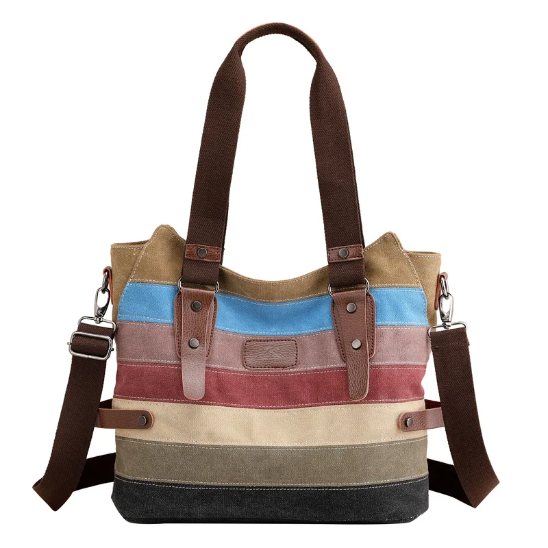 

ABQP большая сумка на плечо, Большая вместительная женская сумка, холщовая сумка-мессенджер через плечо, тканевая сумка для покупок, сумки для...
