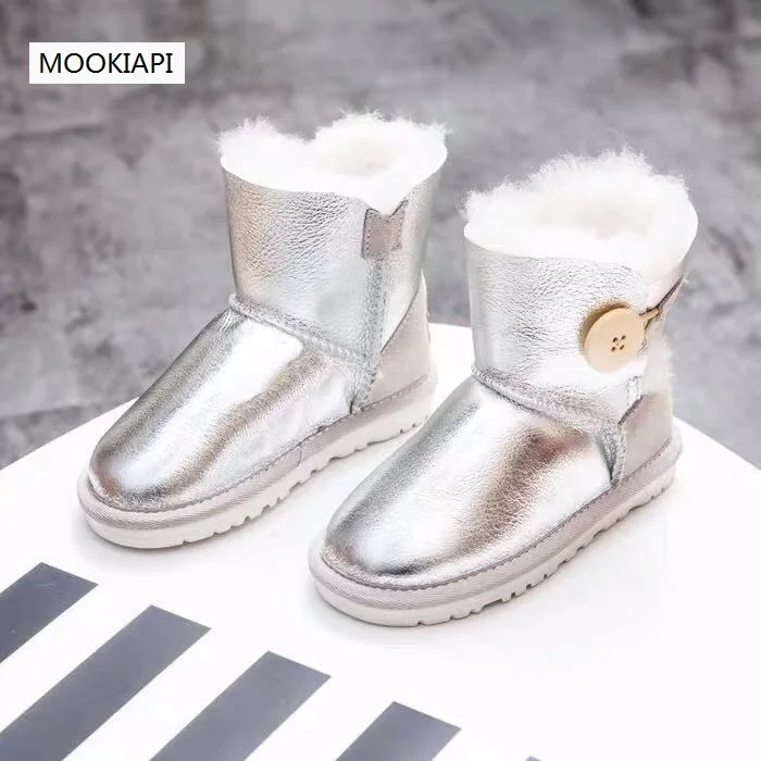 В 2019 году новые австралийские детские зимние ботинки из овчины и меха чистая