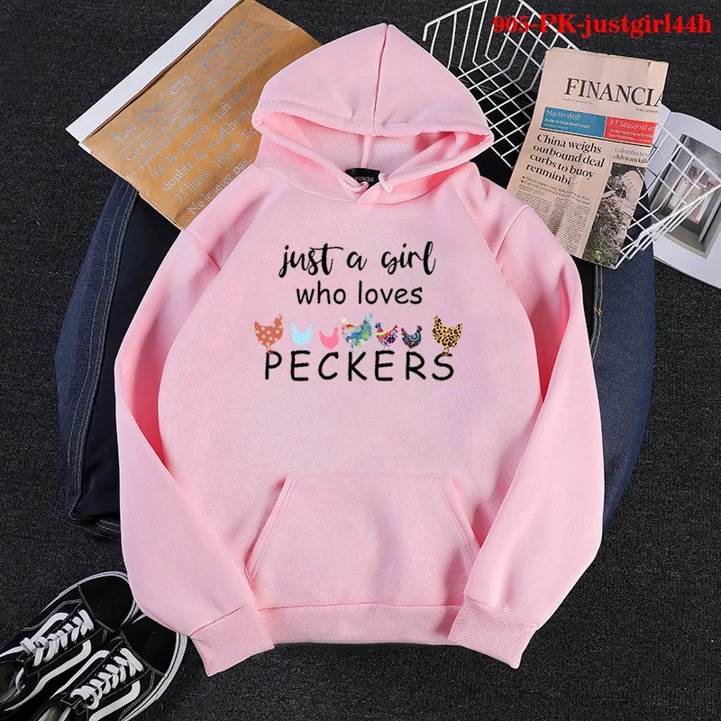 

Harajuku Female Sweatshirt Just A Girl Who Love Lettert Printing Women Fashion Spring Winter Pullovers Animal Graphic Hoodies