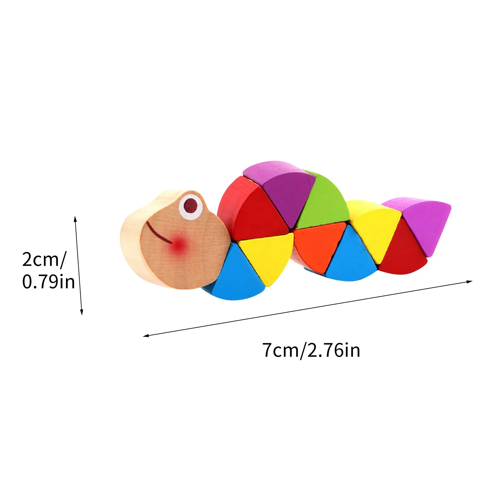 

Wooden Pattern Blocks Tangram Shape Colorful Caterpillar Puzzle Set Stacking Animal Jigsaw Preschool Montessori Brain Teaser