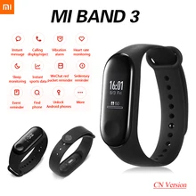 Оригинальный Смарт браслет Xiaomi Mi Band 3 версия CN смарт OLED 50M
