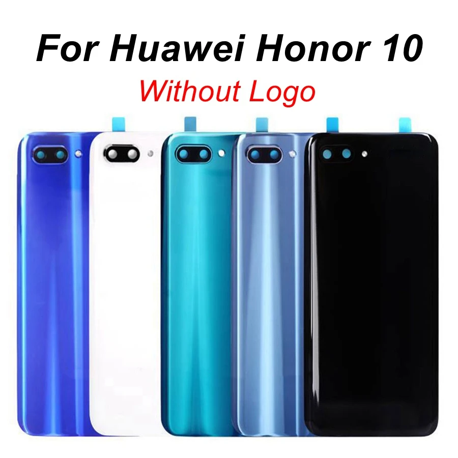 Крышка батарейного отсека для Huawei Honor 10 Задняя стеклянная панель корпус заднего