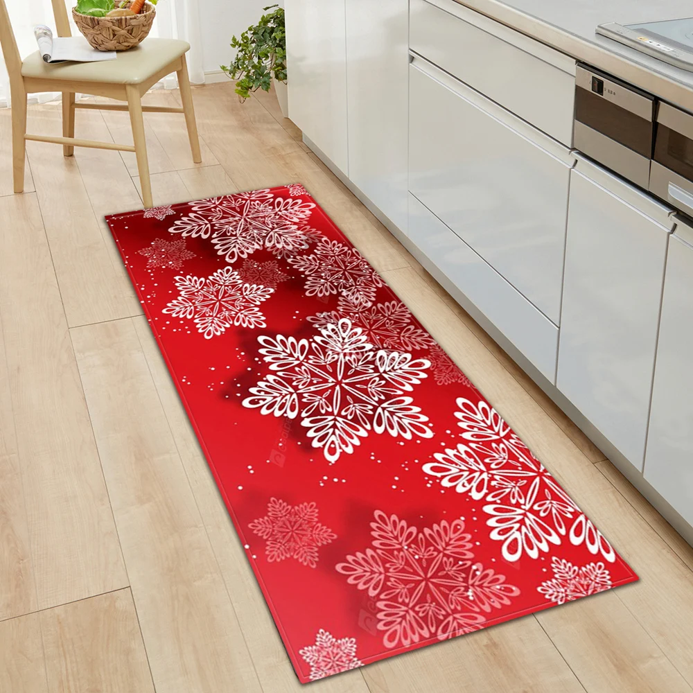 Рождественский кухонный коврик ковер для гостиной с принтом входной двери