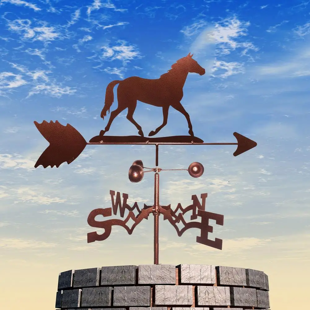 

Metal Weathervane Stainless Steel Weather Vane Garden Decoration Home Outdoor Roof Decor Crafts Garden Animal Bracket Decor