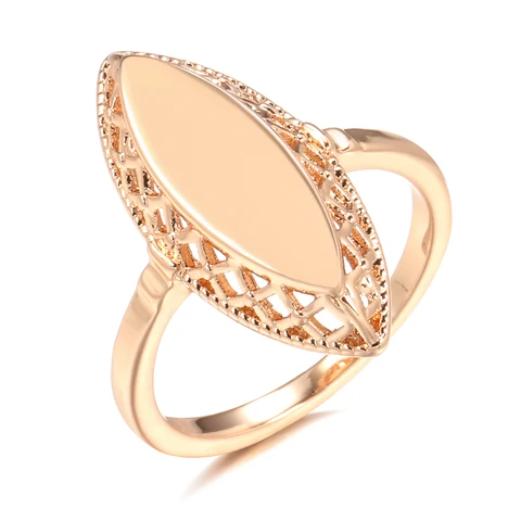 Кольца женские из розового золота 585 пробы, кольца ромбовидной формы пробы, 2021