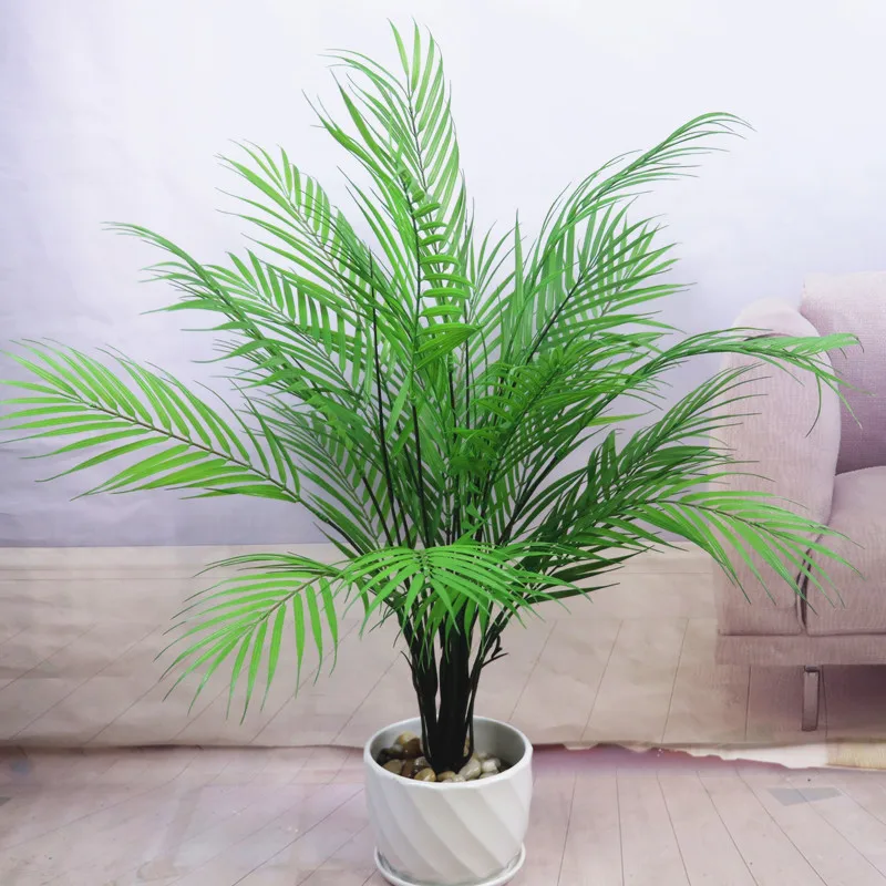 

80CM Artificial Palm Indoor and Outdoor Fake Plants Plastic Monstera Living Room Decorations Hotel Garden Home Decor Accessories