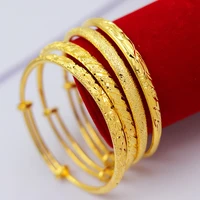 bangle for women exquisite pattern multiple styles bracelet wedding ornaments resizable bangle lasting color retention jewelry