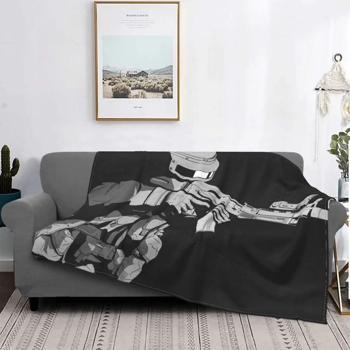 

Manta de juego militar de Escape de Tarkov, decoración de felpa polar de Coral, ropa de cama para dormitorio, colcha para sofá