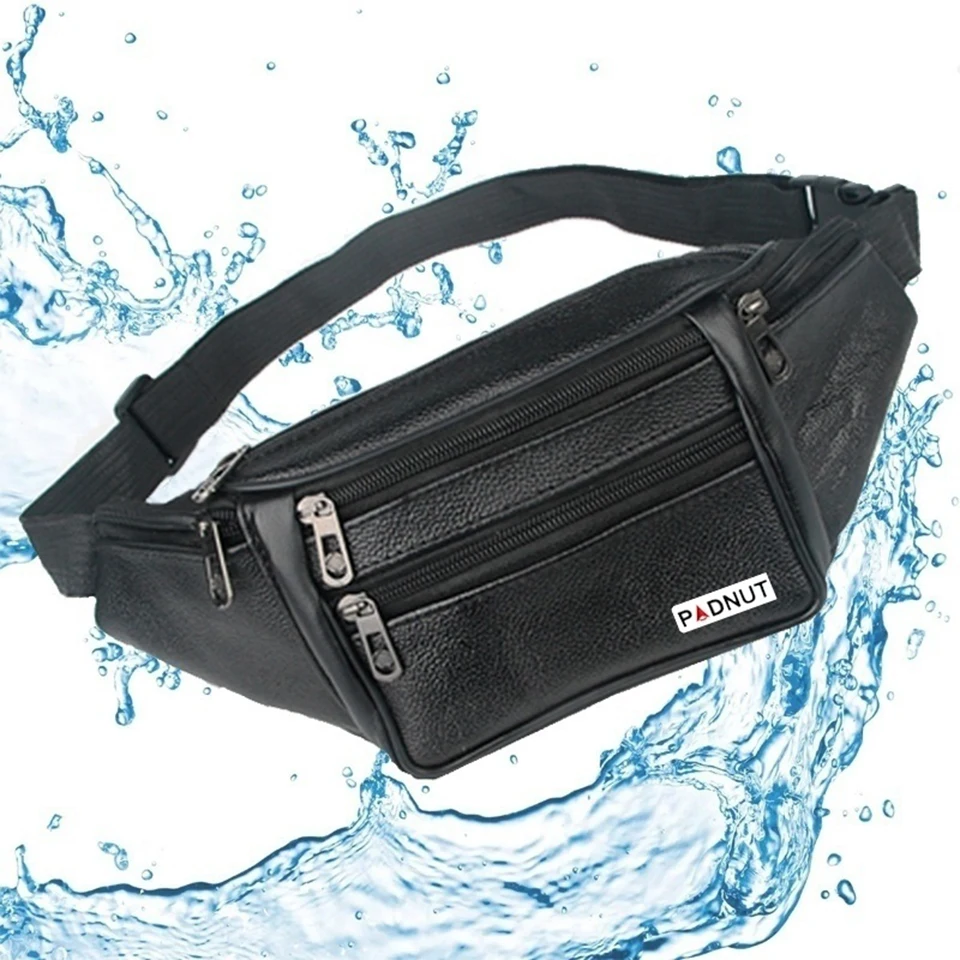 Поясная сумка для мужчин поясная нагрудная из искусственной кожи денег